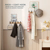 Dalby Wall Mounted Coat Rack Five Adjustable Dual Hooks
