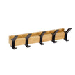 Dalby Wall Mounted Coat Rack Five Adjustable Dual Hooks