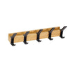 Dalby Wall Mounted Coat Rack Five Adjustable Dual Hooks