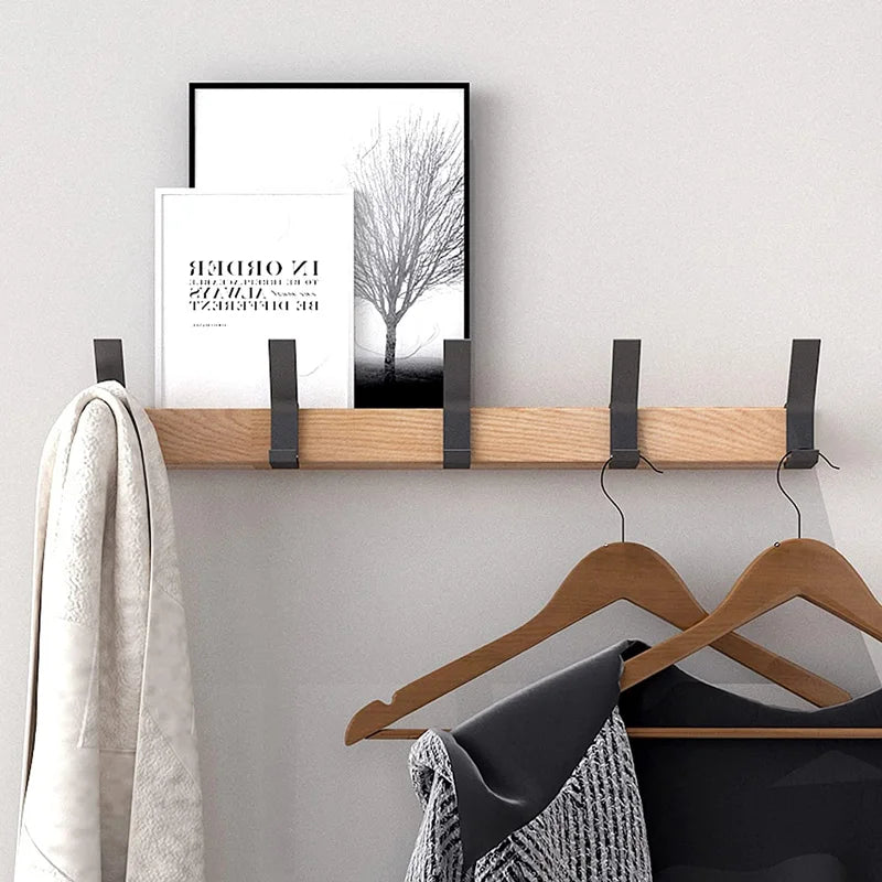Dalby Wall Mounted Coat Rack Five Adjustable Dual Hooks