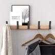 Dalby Wall Mounted Coat Rack Five Adjustable Dual Hooks