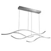 Buxton Wave LED Pendant Light Dimmable Metal Linear