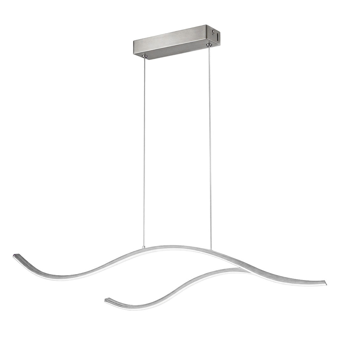 Buxton Wave LED Pendant Light Dimmable Metal Linear