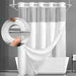 Staithes Waffle Weave Shower Curtain No Hook Snap In Liner