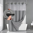 Staithes Waffle Weave Shower Curtain No Hook Snap In Liner