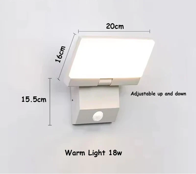 Loxley Foldable Outdoor Wall Light IP65 LED Motion Sensor