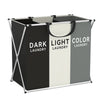 TriSort Multi Section Laundry Hamper Foldable Sorter