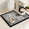 Topsham Retro Coffee Mat Absorbent Dish Drying Mat