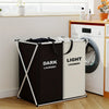 TriSort Multi Section Laundry Hamper Foldable Sorter