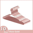 Bibury Metal Coat Hangers Set of 10 Non Slip