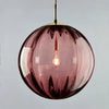 Middleham Glass Globe Pendant Light Hand Blown Nordic Style