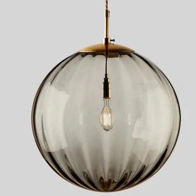 Middleham Glass Globe Pendant Light Hand Blown Nordic Style
