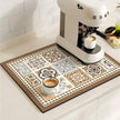 Topsham Retro Coffee Mat Absorbent Dish Drying Mat