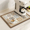 Topsham Retro Coffee Mat Absorbent Dish Drying Mat
