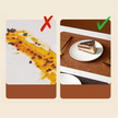 DuoMat Double Sided Faux Leather Placemats Heat Resistant