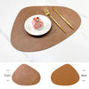 NordicDrop Double Sided Faux Leather Placemats Non-Slip