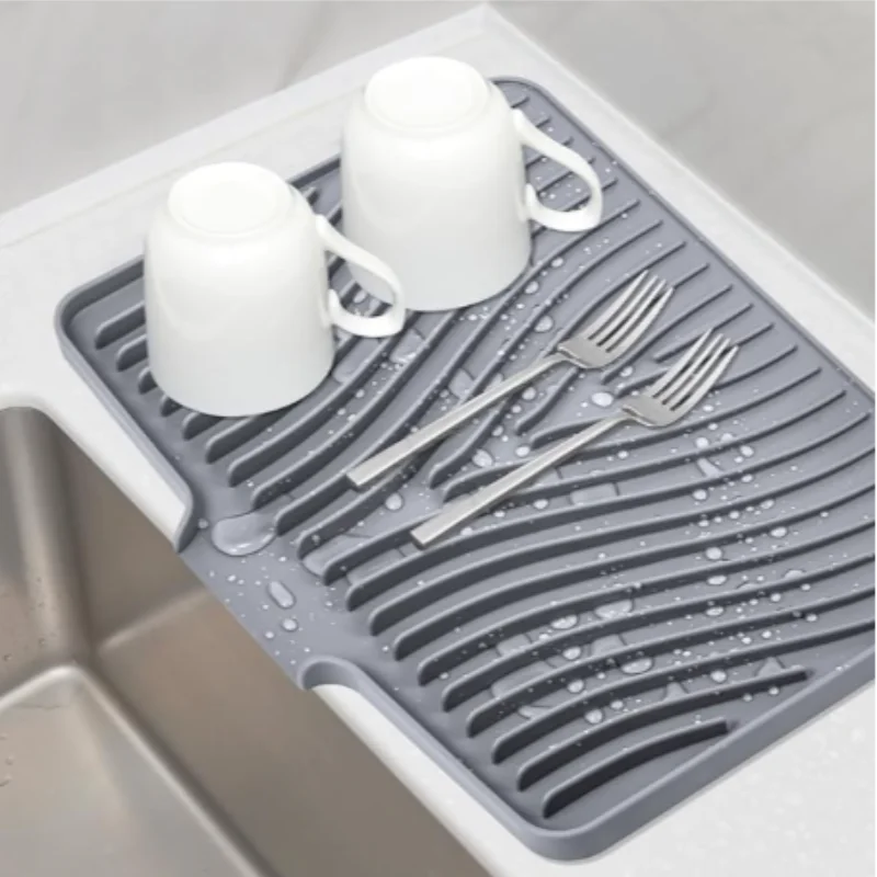 Southwold Silicone Dish Drying Mat Countertop Drain Pad