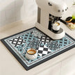 Topsham Retro Coffee Mat Absorbent Dish Drying Mat