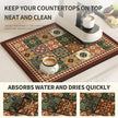 Topsham Retro Coffee Mat Absorbent Dish Drying Mat