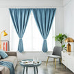 Keld Full Blackout Curtain Velcro Punch Free Sun Shield