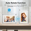 ClearFrame Acrylic Digital Photo Frame 5 Inch Rechargeable