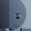 Middleham Glass Globe Pendant Light Hand Blown Nordic Style
