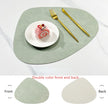 NordicDrop Double Sided Faux Leather Placemats Non-Slip