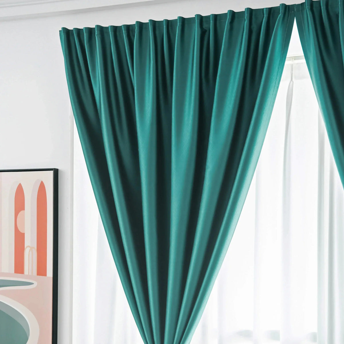 Keld Full Blackout Curtain Velcro Punch Free Sun Shield