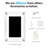 ClearFrame Acrylic Digital Photo Frame 5 Inch Rechargeable