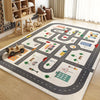 Porlock Kids Play Mat Rug Road and Parking Lot Design