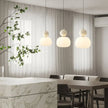 Hardraw Pumpkin Glass Pendant Light Adjustable Drop