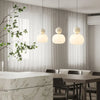 Hardraw Pumpkin Glass Pendant Light Adjustable Drop