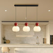 Hardraw Pumpkin Glass Pendant Light Adjustable Drop