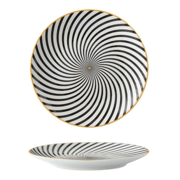 Euclid Dinner Plate Collection Six Patterned Designs