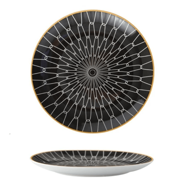 Euclid Dinner Plate Collection Six Patterned Designs