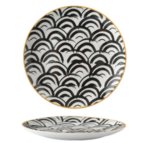 Euclid Dinner Plate Collection Six Patterned Designs
