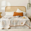 Chagford Cotton Gauze Bedspread Boho Muslin Bed Cover