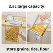 Stokesley 2.5L Airtight Grain Dispenser with Measuring Cup