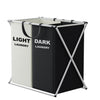 TriSort Multi Section Laundry Hamper Foldable Sorter