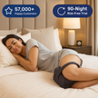 Embsay Memory Foam Knee Pillow Contoured for Side Sleepers