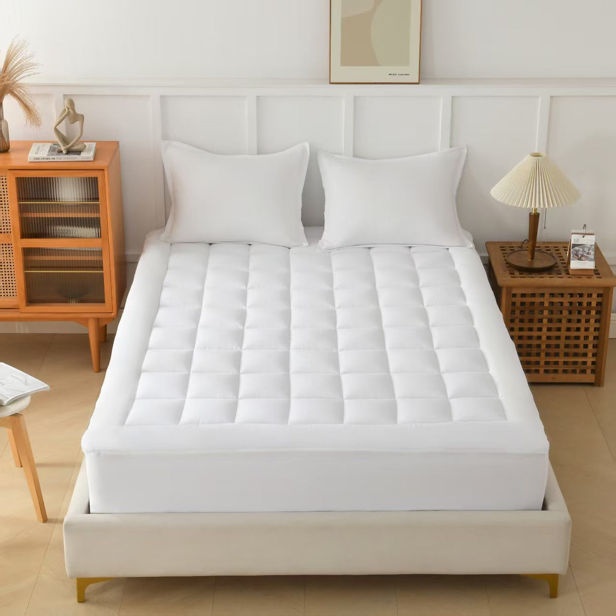 Aysgarth Cooling Mattress Topper Breathable Six Bed Sizes