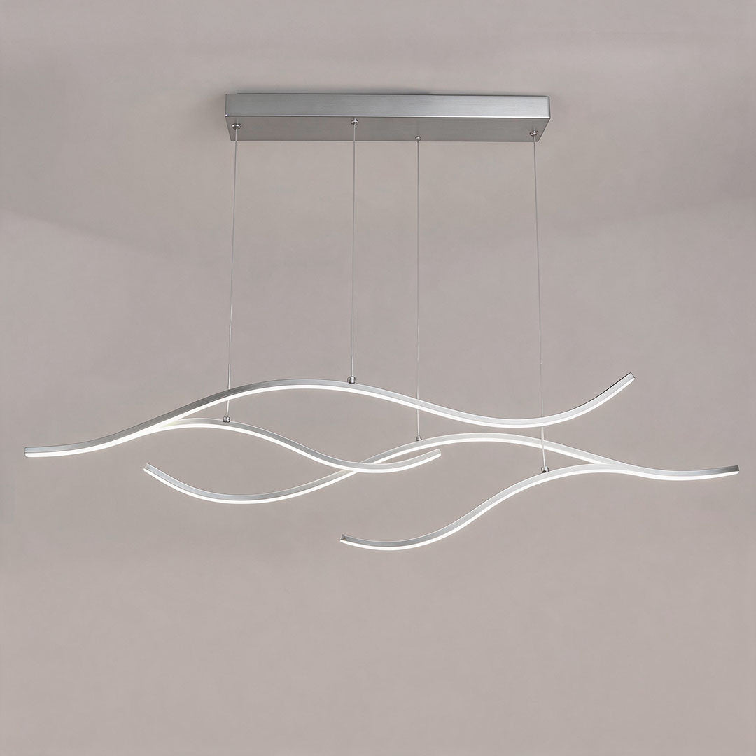 Buxton Wave LED Pendant Light Dimmable Metal Linear