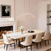 Buxton Wave LED Pendant Light Dimmable Metal Linear