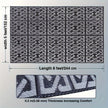 Bampton Reversible Outdoor Rug Black Grey Patio Mat