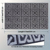 Bampton Reversible Outdoor Rug Black Grey Patio Mat