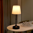 Linton Cordless Table Lamp Brushed Metal Touch Dimmable