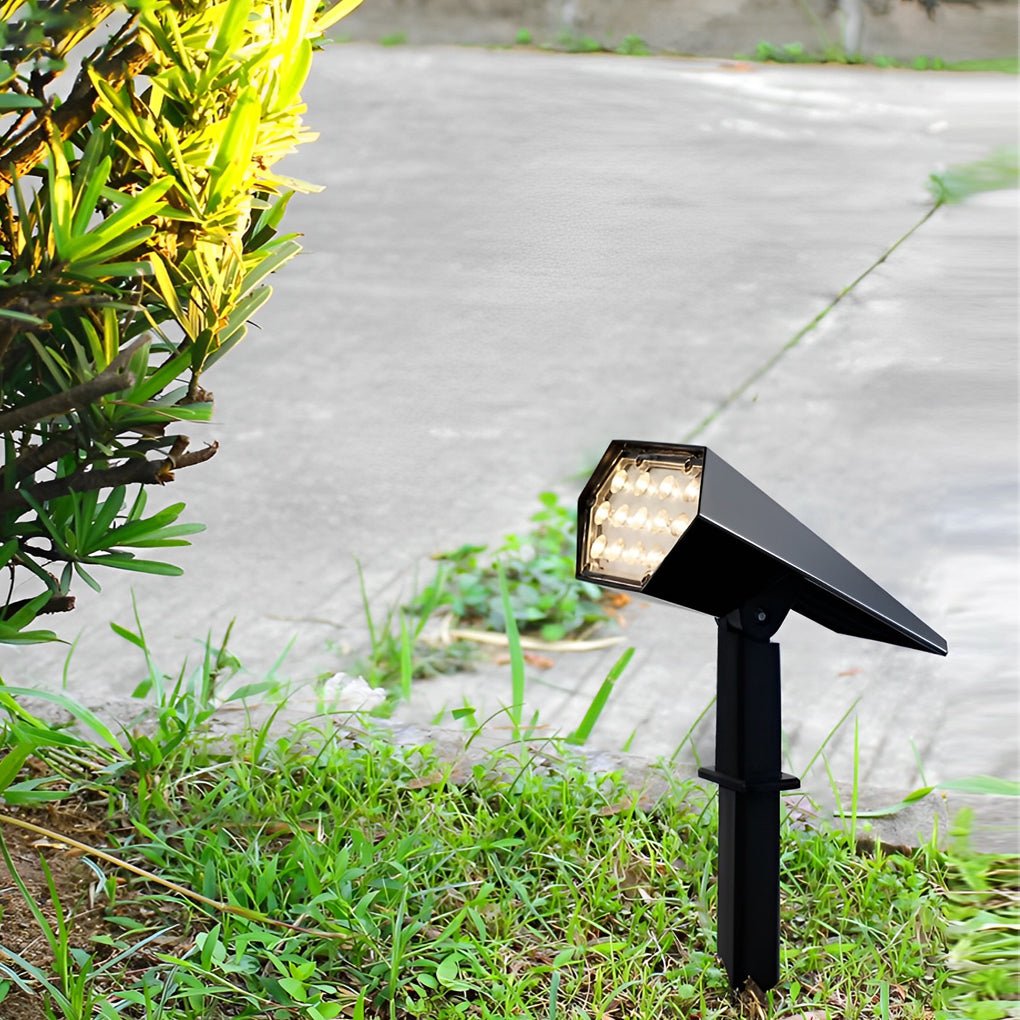 Beverley Solar Spike Spotlights Set of 2 Adjustable IP65
