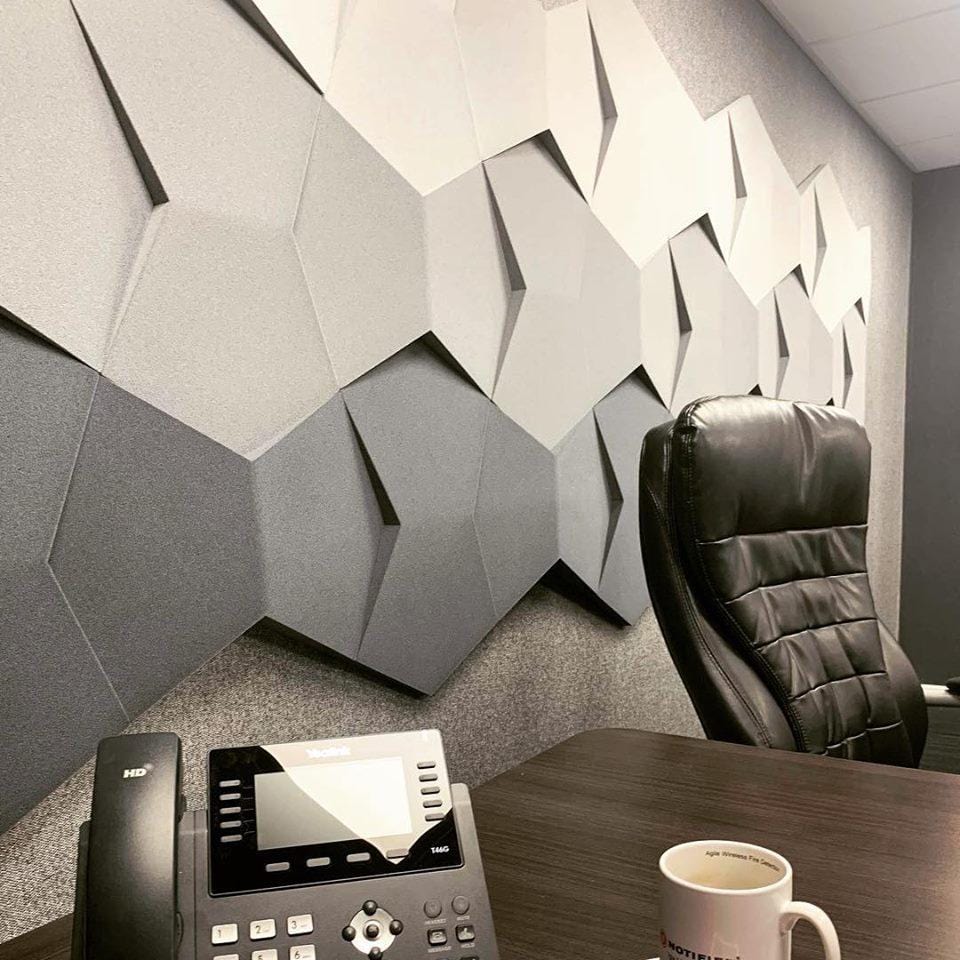 Richmond Bowtie 3D Leather Wall Panel Padded Geometric