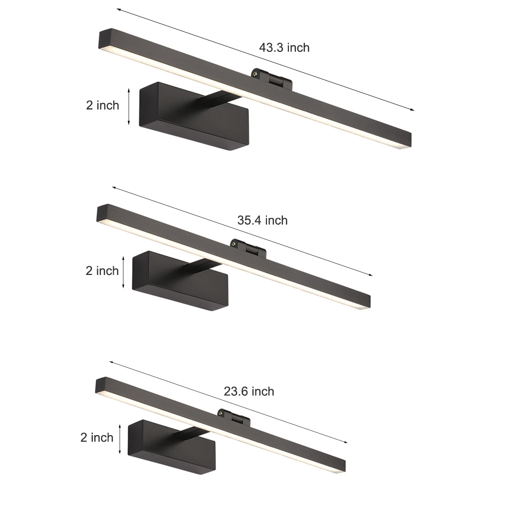 Wrenbury Bath Bar Vanity Light Rotatable LED Metal