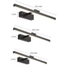 Wrenbury Bath Bar Vanity Light Rotatable LED Metal